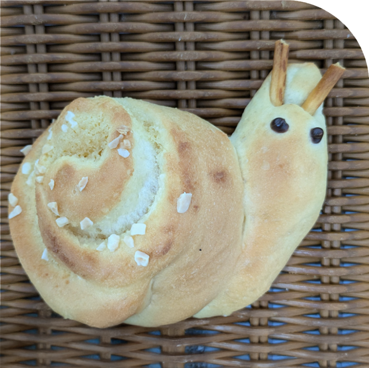 かたつむりのパン